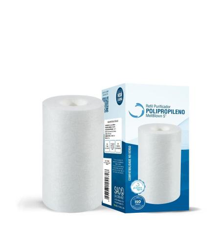 Filtro Refil Polipropileno MeltBlown 5” (Sem Acabamento e Sem Rosca) - 1046 - Planeta Água Menor preço em Filtro Refil Polipropileno MeltBlown 5” (Sem Acabamento e Sem Rosca) - 1046 - Planeta Água