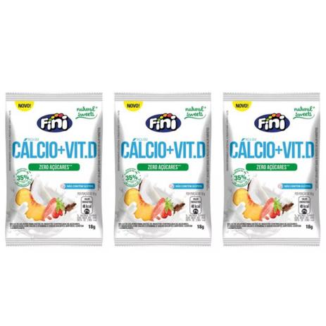 Fini Natural Sweets Balas De Gelatina Calcio + Vitamina D 12x18g (Kit C/03) Menor preço em Fini Natural Sweets Balas De Gelatina Calcio + Vitamina D 12x18g (Kit C/03)