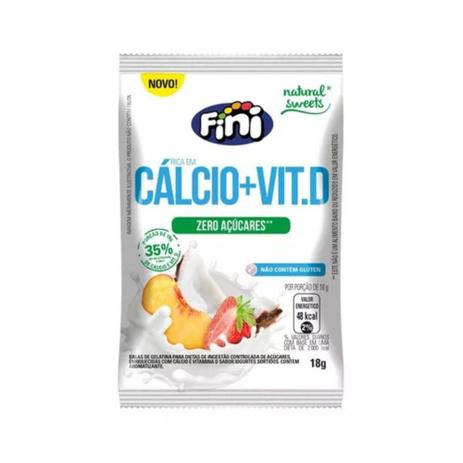 Fini Natural Sweets Balas De Gelatina Calcio + Vitamina D 12x18g Menor preço em Fini Natural Sweets Balas De Gelatina Calcio + Vitamina D 12x18g