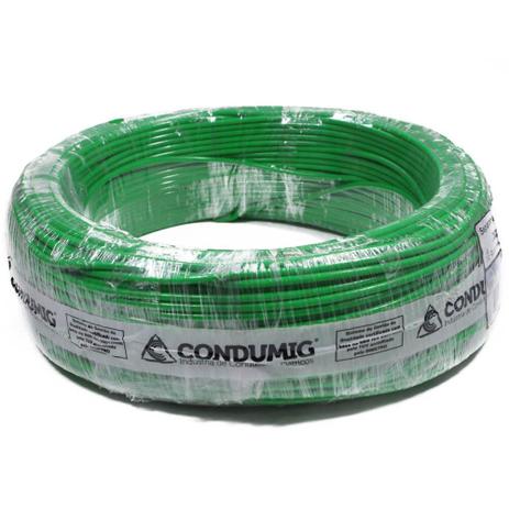 Fio cabinho 2.5mm 750v verde 100 mts condumig Menor preço em Fio cabinho 2.5mm 750v verde 100 mts condumig