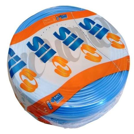 Fio Cabo Flex 1,5mm Rolo Azul 100Mt Sil Menor preço em Fio Cabo Flex 1,5mm Rolo Azul 100Mt Sil