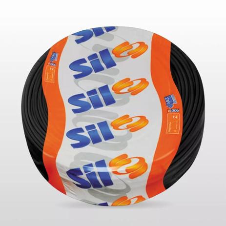 Fio Cabo Flex Sil 2,5mm Rolo Preto 100Mt Menor preço em Fio Cabo Flex Sil 2,5mm Rolo Preto 100Mt