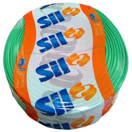 Fio Cabo Flex Sil 2,5mm Rolo Verde 100Mt Menor preço em Fio Cabo Flex Sil 2,5mm Rolo Verde 100Mt