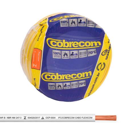 Fio Cabo Flexível 2,5mm 750v Branco Rolo Com 100 Metros 1150503401 Cobrecom Menor preço em Fio Cabo Flexível 2,5mm 750v Branco Rolo Com 100 Metros 1150503401 Cobrecom