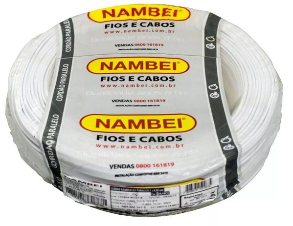 Fio Cabo Flexível 4,0 mm 750v Rolo 100m Antichama C/ Inmetro - Nambei Menor preço em Fio Cabo Flexível 4,0 mm 750v Rolo 100m Antichama C/ Inmetro - Nambei