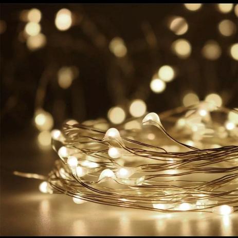 Fio Cobre Cordão Luz Fada 5m 50 Leds a Pilhas - Interponte Menor preço em Fio Cobre Cordão Luz Fada 5m 50 Leds a Pilhas - Interponte
