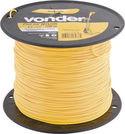Fio de nylon 1,6mmx500m redondo para roçadeiras e aparadores - Vonder Menor preço em Fio de nylon 1,6mmx500m redondo para roçadeiras e aparadores - Vonder