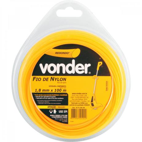 Fio de nylon 18 mm x 100 m redondo Vonder Menor preço em Fio de nylon 18 mm x 100 m redondo Vonder