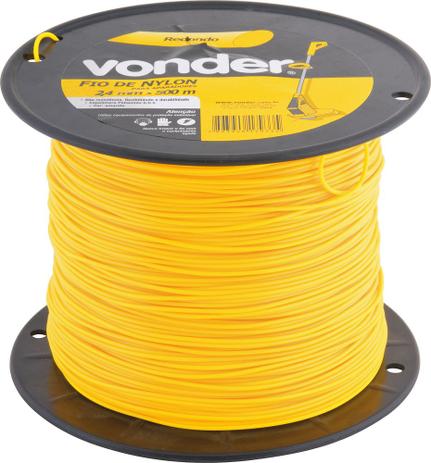 Fio de nylon 2,4mmx500m redondo para roçadeiras e aparadores - Vonder Menor preço em Fio de nylon 2,4mmx500m redondo para roçadeiras e aparadores - Vonder