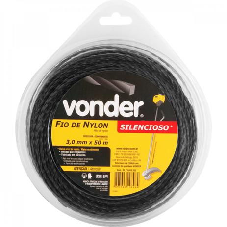 Fio de nylon 30 mm x 50 m silencioso Vonder é boa?