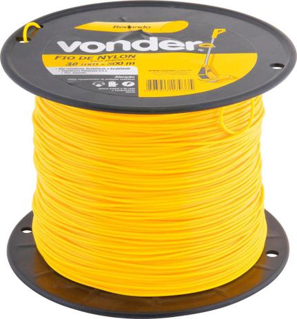 Fio de nylon 3,0mmx500m redondo para roçadeiras e aparadores - Vonder Menor preço em Fio de nylon 3,0mmx500m redondo para roçadeiras e aparadores - Vonder