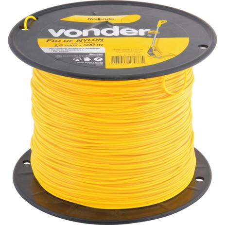 Fio de nylon para aparador de grama 1,6 mm x 500 m - Vonder Menor preço em Fio de nylon para aparador de grama 1,6 mm x 500 m - Vonder