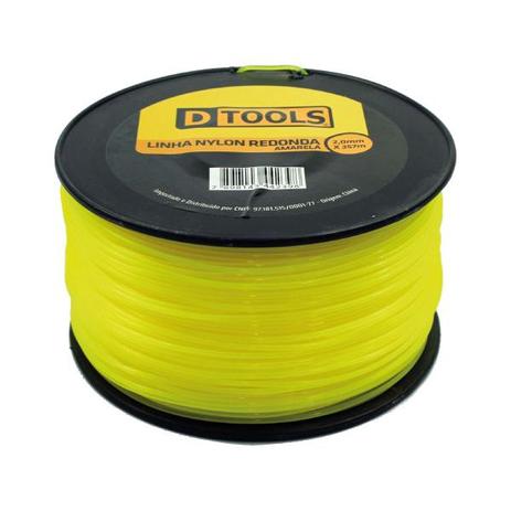 Fio De Nylon Para Roçadeira De Corte De Grama 2,0mm - 360 Mt - Dtools Menor preço em Fio De Nylon Para Roçadeira De Corte De Grama 2,0mm - 360 Mt - Dtools