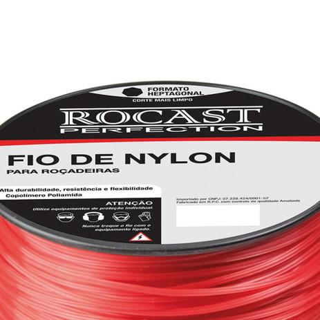 Fio de Nylon para Roçadeiras 1,6mm Embalagem 2KG Formato Estrela 310,0007 ROCAST Menor preço em Fio de Nylon para Roçadeiras 1,6mm Embalagem 2KG Formato Estrela 310,0007 ROCAST