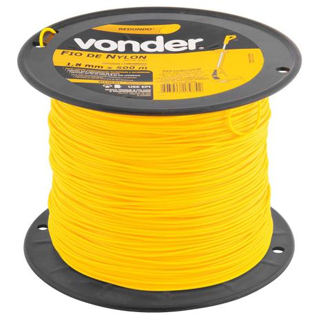 Fio De Nylon Redondo Vonder 1.8mm 500M Amarelo Menor preço em Fio De Nylon Redondo Vonder 1.8mm 500M Amarelo