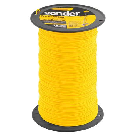 Fio De Nylon Redondo Vonder 2.4mm 500M Amarelo Menor preço em Fio De Nylon Redondo Vonder 2.4mm 500M Amarelo