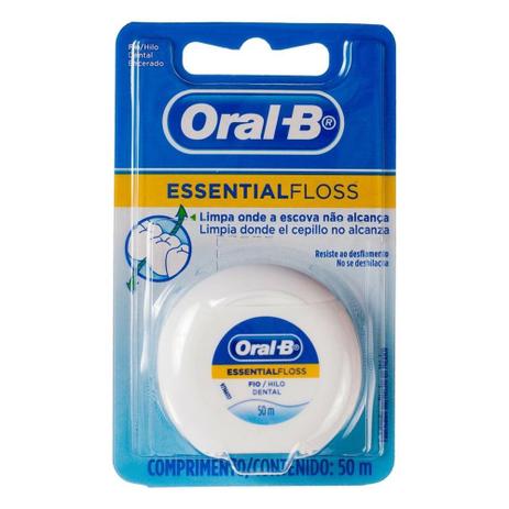 Fio Dental Essential Floss Oral-B 50M - Oral B Menor preço em Fio Dental Essential Floss Oral-B 50M - Oral B