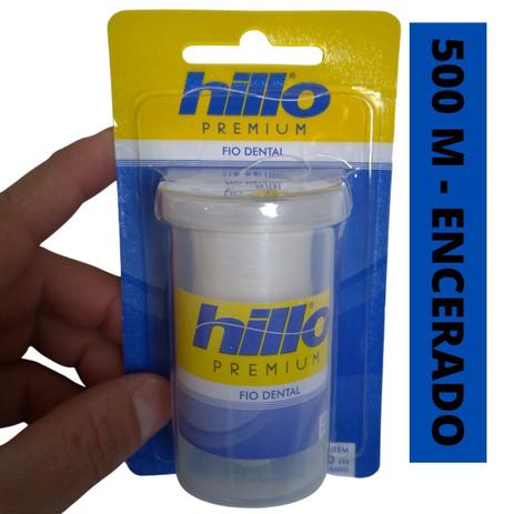 Fio Dental Hillo Encerado 500 Metros Premium Menor preço em Fio Dental Hillo Encerado 500 Metros Premium