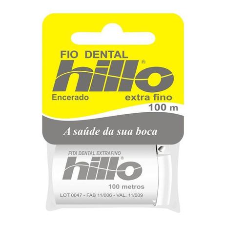 Fio Dental Hillo Extra Fino 100 Metros Menor preço em Fio Dental Hillo Extra Fino 100 Metros