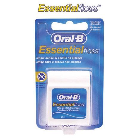 Fio Dental Oral-B Essential Floss Cera 25 Metros - Oral -b Menor preço em Fio Dental Oral-B Essential Floss Cera 25 Metros - Oral -b