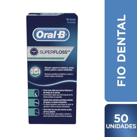 Fio Dental Oral-B Super Floss - 50m - Oral b Menor preço em Fio Dental Oral-B Super Floss - 50m - Oral b