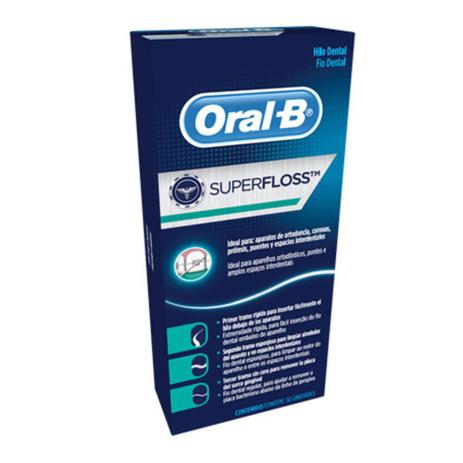 Fio Dental Super Floss - Oral-b Menor preço em Fio Dental Super Floss - Oral-b