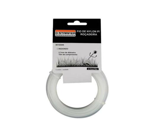 Fio nylon p/ Roçadeira 2.7mm x 10 metros Starfer 06102646 Menor preço em Fio nylon p/ Roçadeira 2.7mm x 10 metros Starfer 06102646