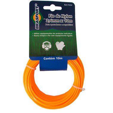 Fio Nylon para Roçadeira Brasfort 2,4 mm 10m Ref.7534 Menor preço em Fio Nylon para Roçadeira Brasfort 2,4 mm 10m Ref.7534