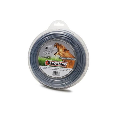 Fio Nylon Titanium 2,7 mm Quadrado 450g 55 m Oleo Mac - Oleomac Menor preço em Fio Nylon Titanium 2,7 mm Quadrado 450g 55 m Oleo Mac - Oleomac