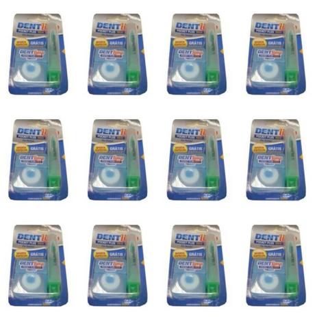 Fiodent Dentlimp Fio Dental 50m + Escova Dental P/ Viagem Macia (Kit C/12) Menor preço em Fiodent Dentlimp Fio Dental 50m + Escova Dental P/ Viagem Macia (Kit C/12)