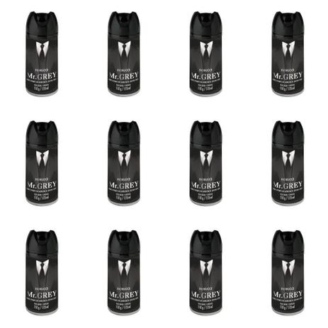 Fiorucci Mr. Grey Desodorante Aerosol 170ml (Kit C/12) Menor preço em Fiorucci Mr. Grey Desodorante Aerosol 170ml (Kit C/12)