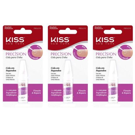 First Kiss Precision Cola P/ Unhas Artificiais (Kit C/03) Menor preço em First Kiss Precision Cola P/ Unhas Artificiais (Kit C/03)