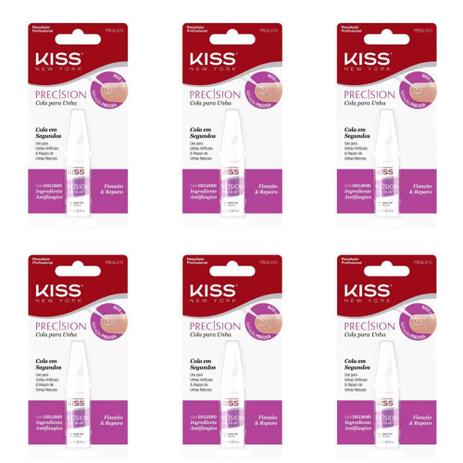First Kiss Precision Cola P/ Unhas Artificiais (Kit C/06) Menor preço em First Kiss Precision Cola P/ Unhas Artificiais (Kit C/06)