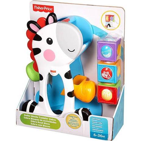 Fisher Price - Zebra Blocos Surpresa - Mattel CGN63 Menor preço em Fisher Price - Zebra Blocos Surpresa - Mattel CGN63