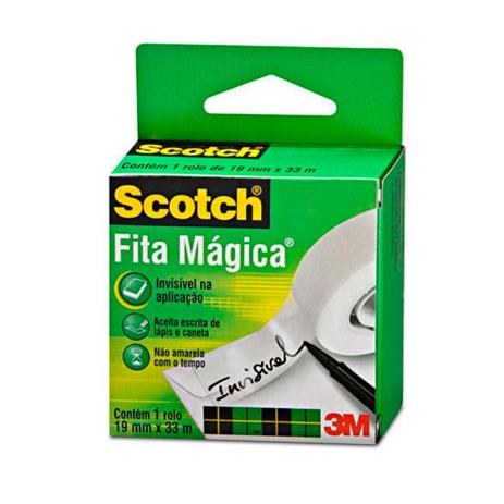 Fita Adesiva Mágica 12x33 Scotch 810 3M Menor preço em Fita Adesiva Mágica 12x33 Scotch 810 3M