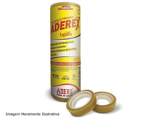 Fita Adesiva Transparente Adere Aderex 012 mm x 010 m 731/I Menor preço em Fita Adesiva Transparente Adere Aderex 012 mm x 010 m 731/I