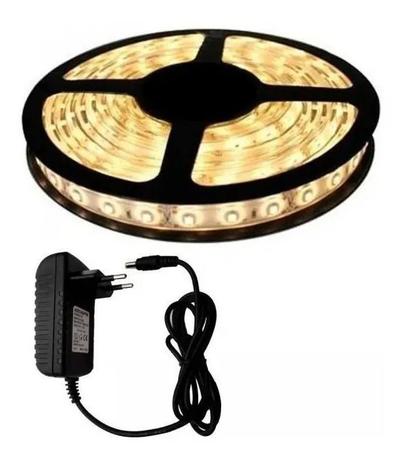 Fita Amarelo Âmbar Led Branco Quente 5m 3528 Com Fonte - Store 7D Menor preço em Fita Amarelo Âmbar Led Branco Quente 5m 3528 Com Fonte - Store 7D