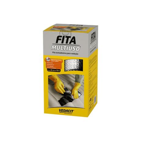 Fita Autoadesiva para Vedação Multiuso 30cm com 10 Metros - Vedacit Menor preço em Fita Autoadesiva para Vedação Multiuso 30cm com 10 Metros - Vedacit