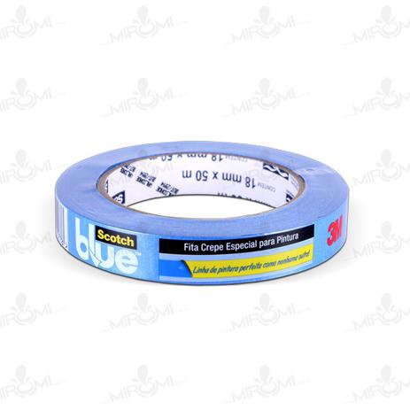 Fita Crepe 3M 018 mm x 050 m Azul H0002317784 Menor preço em Fita Crepe 3M 018 mm x 050 m Azul H0002317784