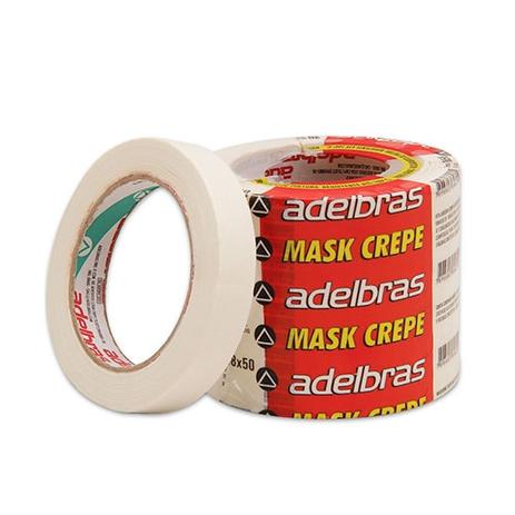 Fita Crepe 720 Adelbras 18mm x 50mts Menor preço em Fita Crepe 720 Adelbras 18mm x 50mts