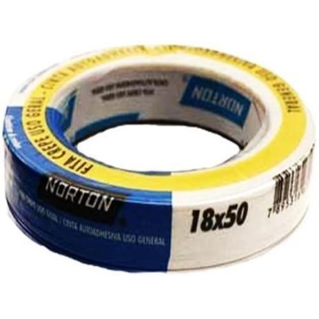 Fita crepe adesiva de 18 mm x 50 metros - SLEEVE - Norton Menor preço em Fita crepe adesiva de 18 mm x 50 metros - SLEEVE - Norton