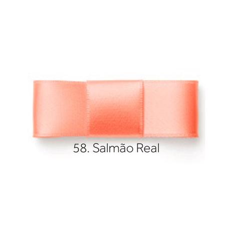 Fita de Cetim Simples N 2 10mmx10m Najar - Salmão Real Menor preço em Fita de Cetim Simples N 2 10mmx10m Najar - Salmão Real