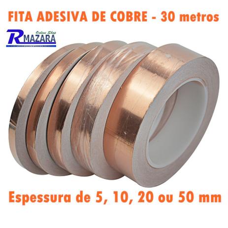 Fita De Cobre Adesiva Rolo com 30 metros - Aiyima Menor preço em Fita De Cobre Adesiva Rolo com 30 metros - Aiyima
