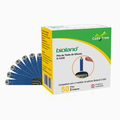 Fita de glicose caixa com 50 tiras bioland - Bioland Technology Menor preço em Fita de glicose caixa com 50 tiras bioland - Bioland Technology
