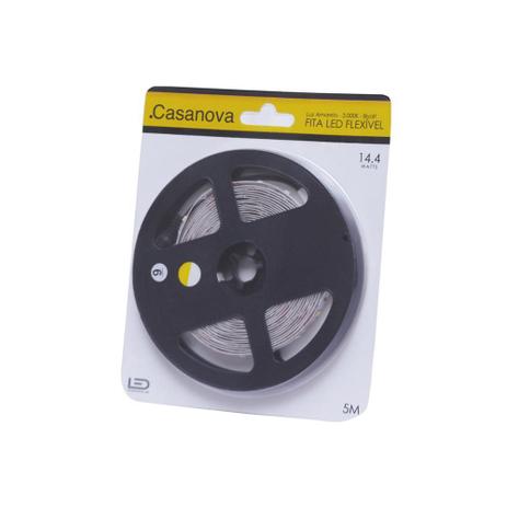 Fita de Led Flex 14,4w Bivolt 3000k Luz Amarela com 5 Metros - Casanova Menor preço em Fita de Led Flex 14,4w Bivolt 3000k Luz Amarela com 5 Metros - Casanova