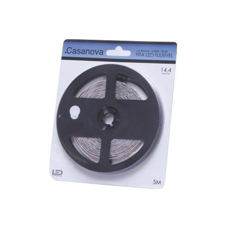 Fita de Led Flex 14,4w Bivolt 6500k Luz Branca com 5 Metros - Casanova é ruim? Fita de Led Flex 14,4w Bivolt 6500k Luz Branca com 5 Metros - Casanova é boa?