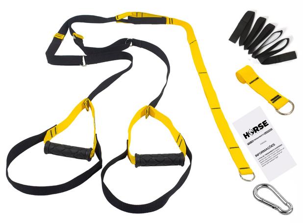 Fita De Suspensão Treinamento Funcional Pilates Tipo Trx - Horse Fitness Menor preço em Fita De Suspensão Treinamento Funcional Pilates Tipo Trx - Horse Fitness