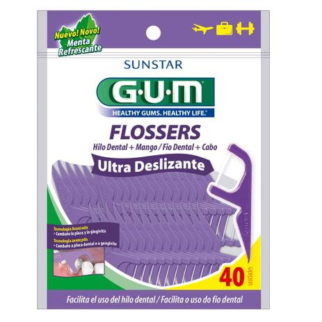 Fita Dental Ultra Deslizante GUM Flossers 40 Unidades é boa?