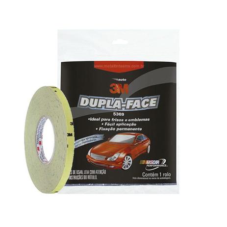 Fita Dupla Face Acrilica 5369 19mm x 20m - 3M Menor preço em Fita Dupla Face Acrilica 5369 19mm x 20m - 3M