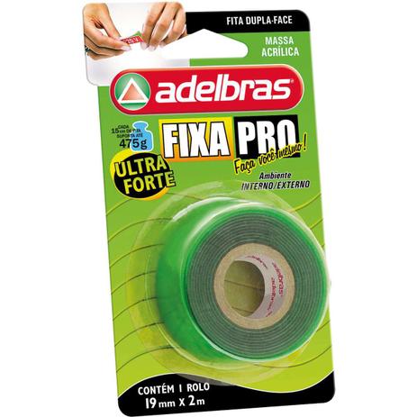 Fita Dupla Face Fixa PRO Massa Acrilic 19MMX2M - Adelbras é boa?